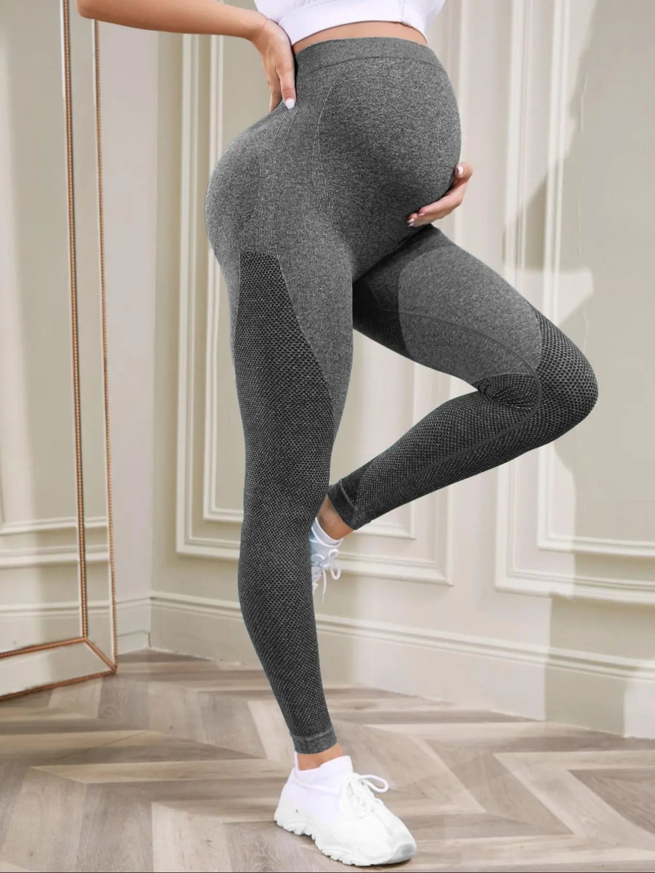 Women's Maternity Leggings Over The Belly Pregnancy Yoga Pants Active Wear Workout Leggings Maternity Clothing Pregnancy Clothes