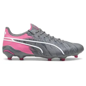 PUMA Mens King Ultimate Rush Firm GroundArtificial Ground Soccer Cleats  - Grey, Pink