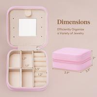 Travel Jewelry Case Pink