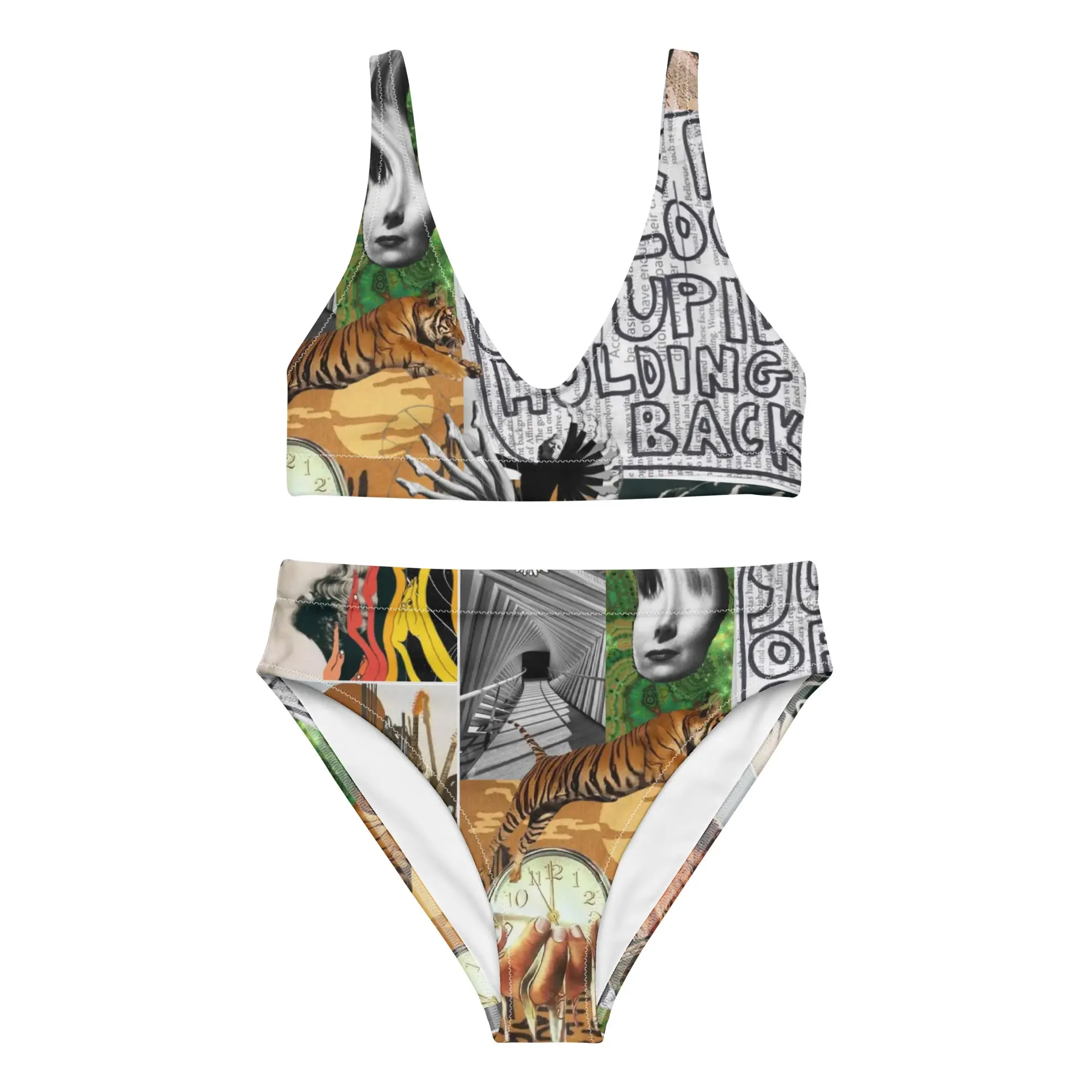 Cosmic Cowgirl: High-Waisted Swim Set