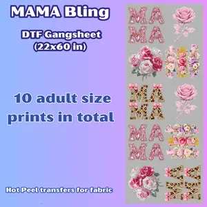 G44 Mama Bling DTF Gang Sheet for Playera/Shirts