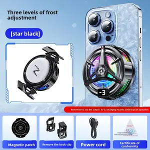 Magnetic Cooler – Stop Overheating While Gaming & Streaming， Portable Cooling Fan for Phones & Tablets。