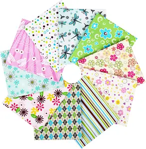Newbrothread&Craftido 100% Cotton Quilting Fabric Bundles 10pcs Fat Quarters 18"x21" Medium Weight 5.2 oz for Quilting Sewing Patchwork Home Textile Spring MothersDayGift