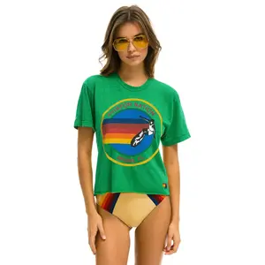 AVIATOR NATION MIAMI BOYFRIEND TEE - KELLY GREEN
