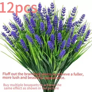 Artificial Lavender Plant, Faux Lavender Plant, Decorative Flowers for Home Party Wedding Anniversary Festival, Fruit