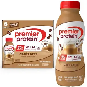 Premier Protein Café Latte Meal Replacement Shake - 30g Protein, 11.5 Fl Oz, 6 Ct