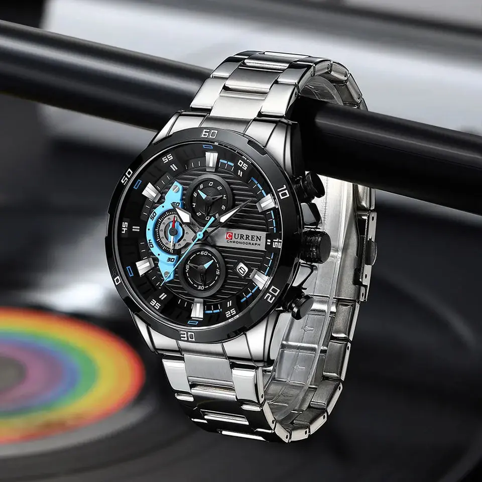 CURREN Stainless Steel Watches for Mens