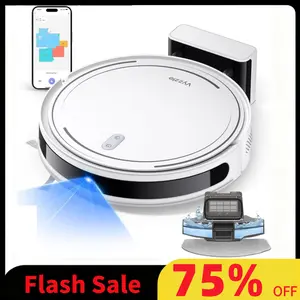 3 in 1 Robot Vacuum Cleaner D10 Super-Thin Powerful Suction Quiet Self-Charging Robotic Vacuum Cleaner Cleans Hard Floors to Medium-Pile Carpets Multifunctional Christmas Gift Durable Smart