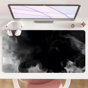 [Gaming Mouse Pad] Ultimate Abstract Mist & Cloud Flow Design Non-Slip MousePad For Desk With Rubber Base & Stitched Edge, Ideal For Home Office Or Seasonal Gift Giving