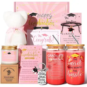 Graduation Gifts for Women Her 2026, Graduation  Box Set, College High School Graduation Present College Master  Include 16OZ Glass Cup & Notebook & Bracelet ()