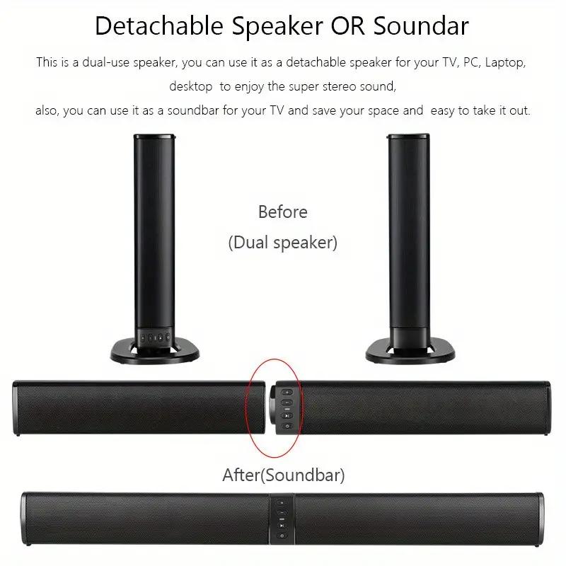 20W 3D TV Sound Bar Subwoofer Music Player Wired Wireless Home Surround Sound Bar For Computer Cinema TV Speaker