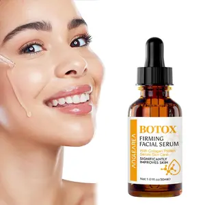 Botox & Collagen Firming Brightening Depuffing Face Serum with Facial Roller, Refreshing and Non-greasy Daily Facial Care Essence, Day and Night Neck & Facial Care Product Boosts Skin Radiance