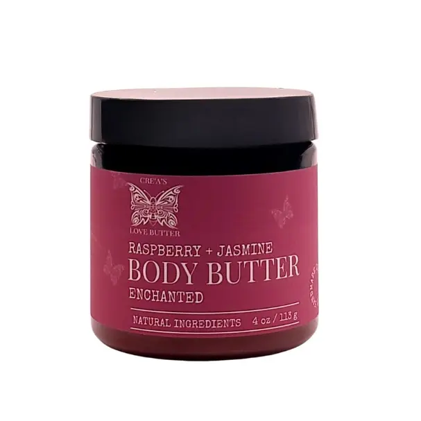 CreA's Love Butter LLC Vegan Raspberry Jasmine Body Butter Enchanted  Natural Ingredients Silky Smooth Moisturized
