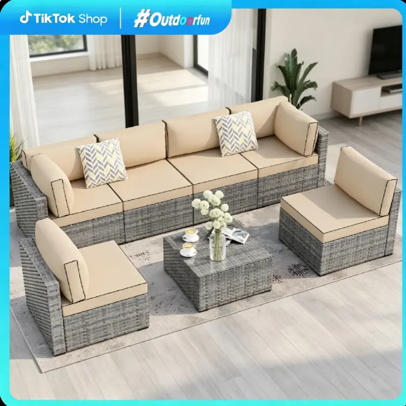 Shaped Sectional Sofa Couch, Modern Upholstered Corner Sofa with Chaise Lounge, Soft Cushion Modular Sofa for Living Room Apartment