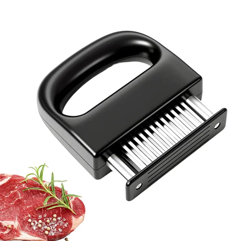 Meat Tenderizer with 48 Stainless Steel Ultra Sharp Needle Blades Heavy Duty Cooking machine for Tenderizing Beef, Turkey, Chicken, Steak, Veal, Pork, Fish etc