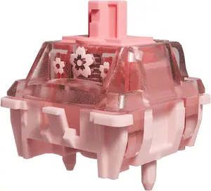 GATERON x Sikakeyb Sakura TKL Magnetic Gaming Keyboard, Adjustable Actuation-Compatible with GH60-60% 61 Keys-Esports RGB PBT Keycaps USB-C Collab Limited Edition Set (Sakura Magnetic Switches 70pcs)