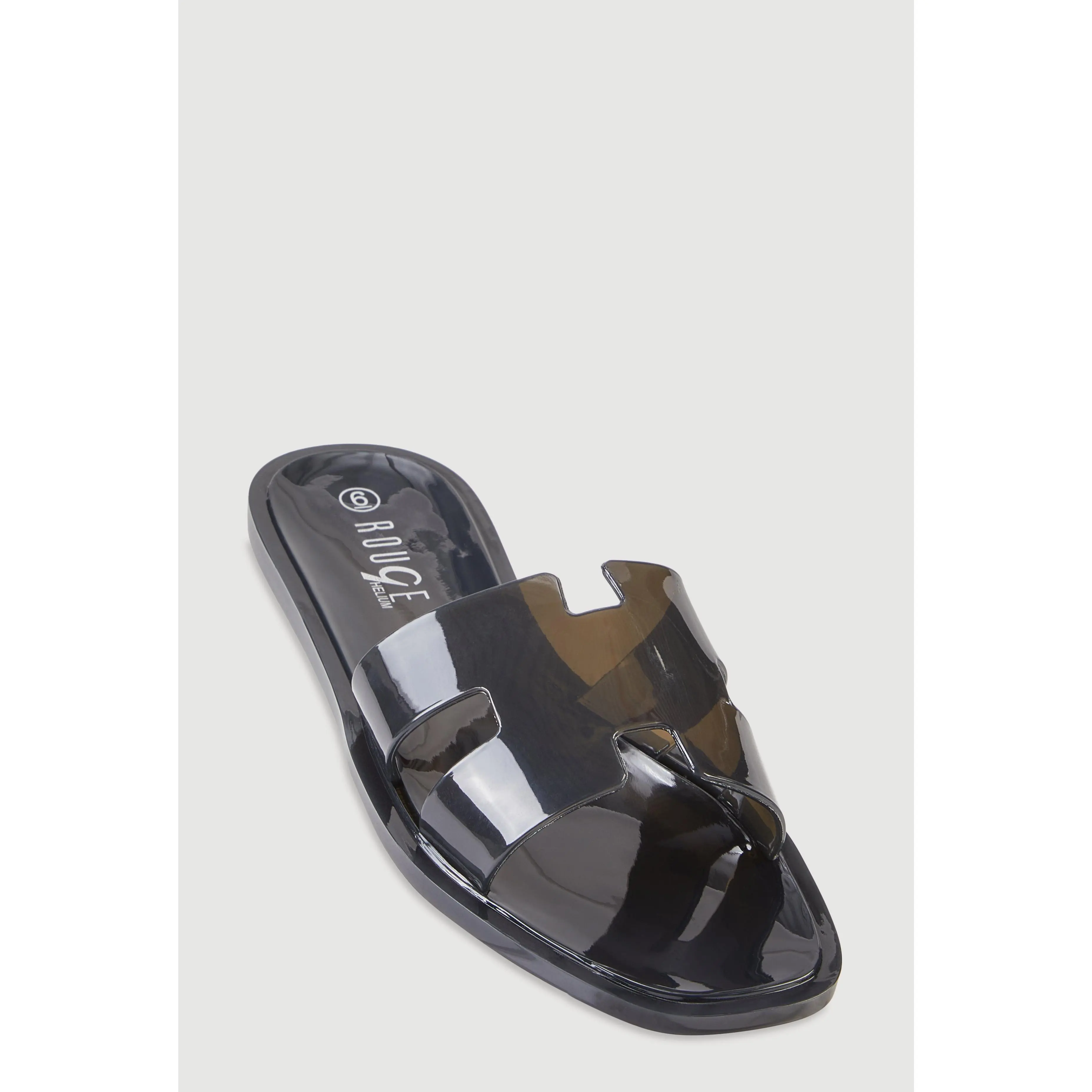 Jelly Cutout H Band Slide Sandals