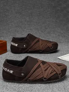 Men's Retro PU Leather Slip-On Shoes, Casual Low Top Sneakers, Medium Width, All Seasons, Comfortable PVC Sole, Versatile Design, Walking Shoes, Footwear