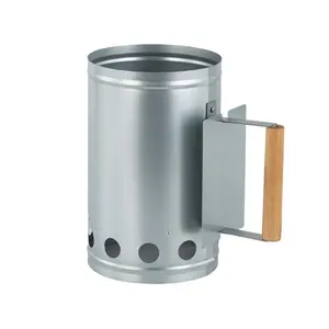 Stainless Steel Charcoal Chimney Starter, Durable Barbecue Chimney Starter, Compact Easy To Use Chimney Starters and Barbecue Grill Tools