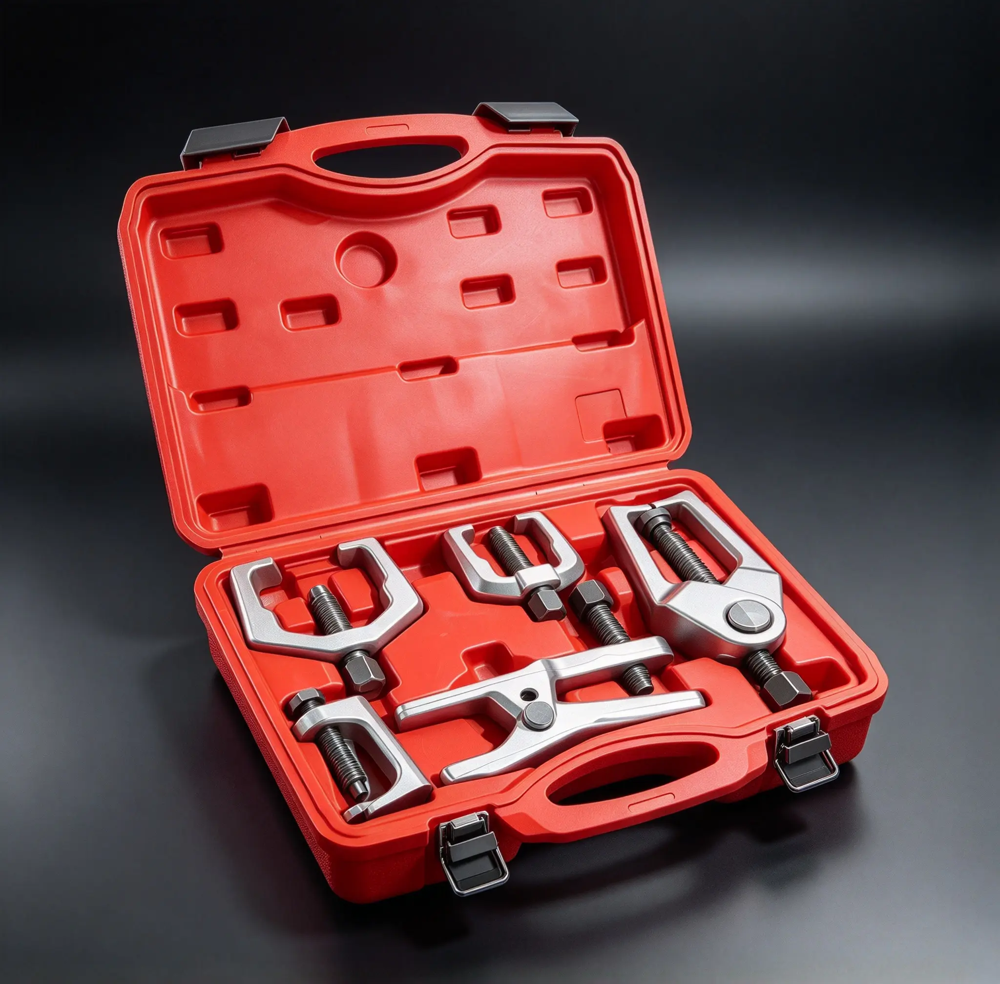 5-Piece Steering & Suspension Joint Separator Set, Forged Steel Tapered Joint Splitting Tools, Rod End Extractor & Steering Arm Puller Kit, Chassis Repair Hardware for Cars, SUVs, Light Trucks & Pickups