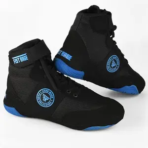 FISTRAGE Wrestling Shoes Fighting Sports Master Training Mesh and Rubber Sole Unisex Pro Men's and Youth Genuine Boot Light Weight | Combat Footwear for Adults