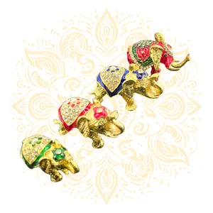 Jeweled Elephant Trinket Box