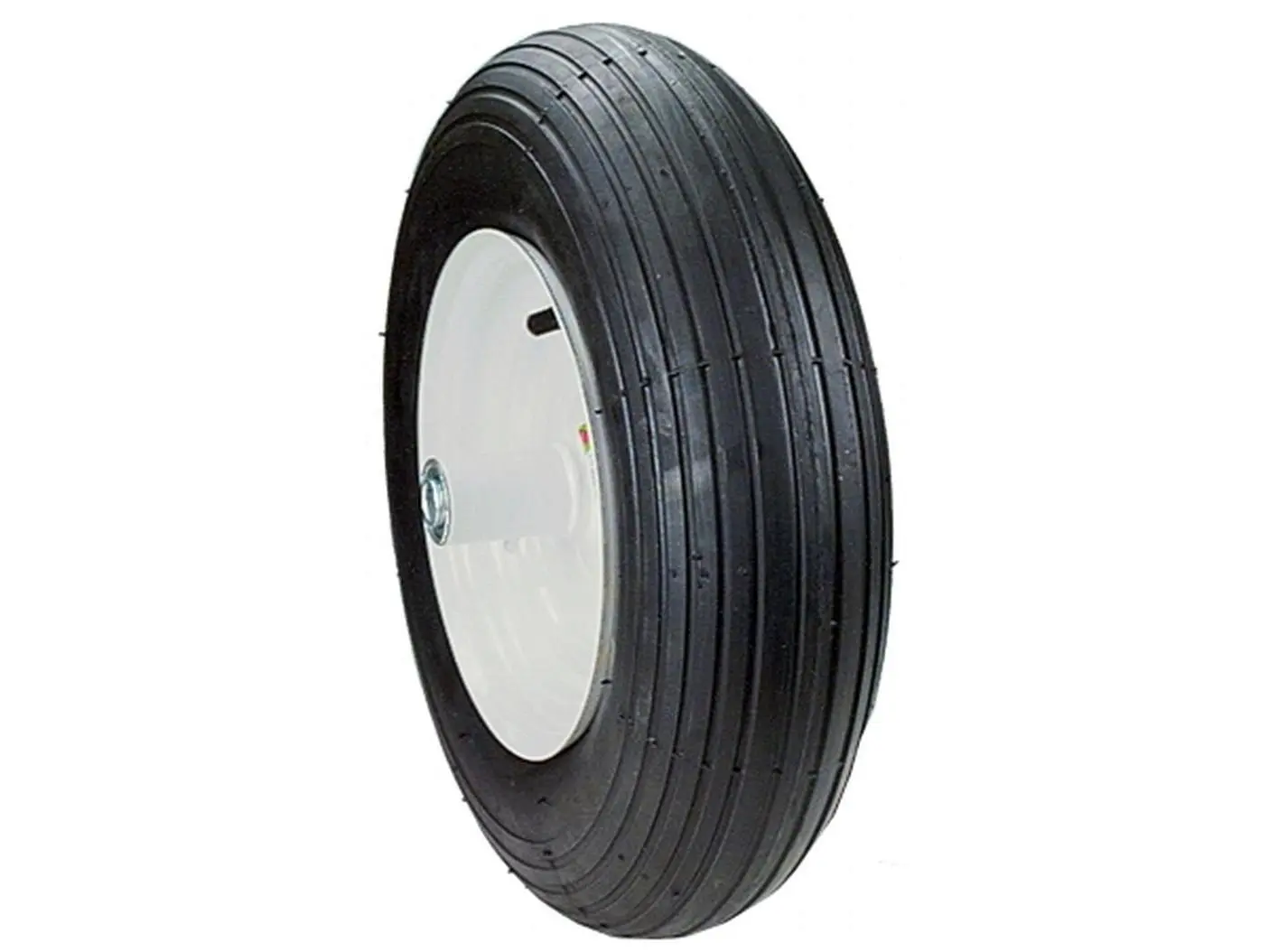 8" Pneumatic Wheelbarrow Wheel Assembly, 23.10 lbs Weight, 480 x 400 x 8 Dimensions, 6" Center for Hub