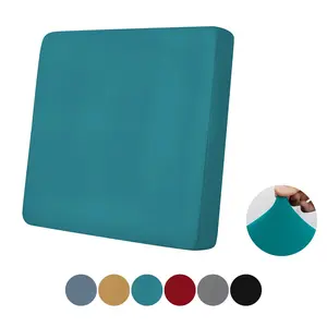 Solid Color Sofa Cover, 1 Count Removable Sofa Seat Cover, Dustproof Sofa Cushion Cover, Sofa Protector for Home Living Room, Elastic Sofa Slipcover, Dustproof Couch Protector