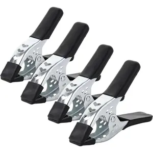 - Spring Clamps, 4 Pack, 6 Inches, Heavy Duty, Metal, Spring Clips