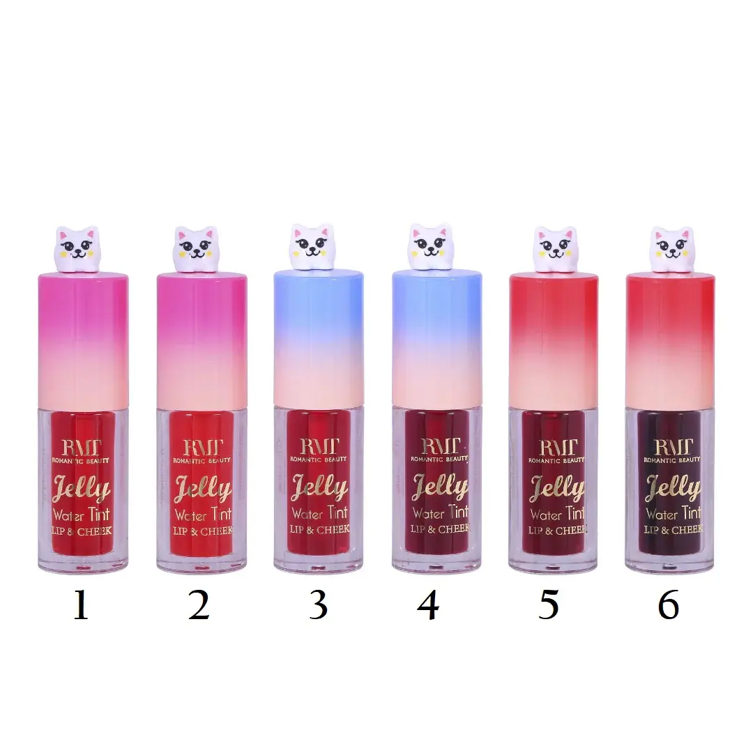 Romantic Beauty Purr-fect Jelly lip and cheek lip gloss tint Bloody Lip red lip Lightweight