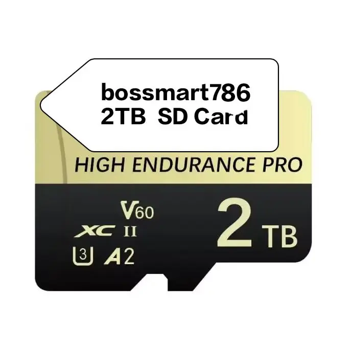 2TB Ultra Micro SD Card, Class 10 Pro Plus U3 A2 4K High Endurance TF Card (SDHC/SDXC) with SD Adapter for Reliable Data Storage Performance