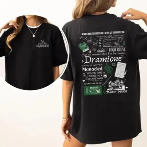 Dramione ALCHEMIST Quotes Shirt, Property of the High Reeve Fanfiction TShirt/Sweatshirt/Hoodie, Manacled by Senlinyu Dark Romance Merch, Wizard Fandom Bookish Apparel, Dark Academia Gift for Readers