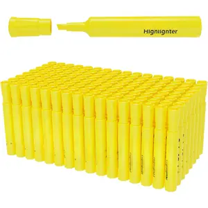 Highlighters 108 Pack, Tank Style Yellow Highlighters, Chisel Tip Highlighter Markers for Coloring