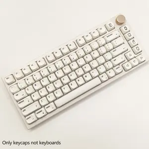 129 Key Mechanical Keyboard Keycaps Set, Pbt Material, Smooth Feel, Iso Japanese & English Layout, Compatible with Various Keyboards