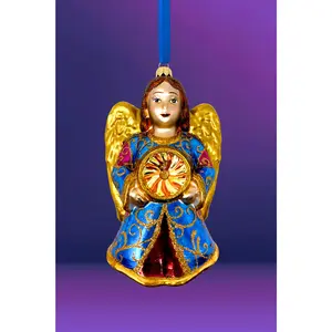 Faith Angel Glass Ornament