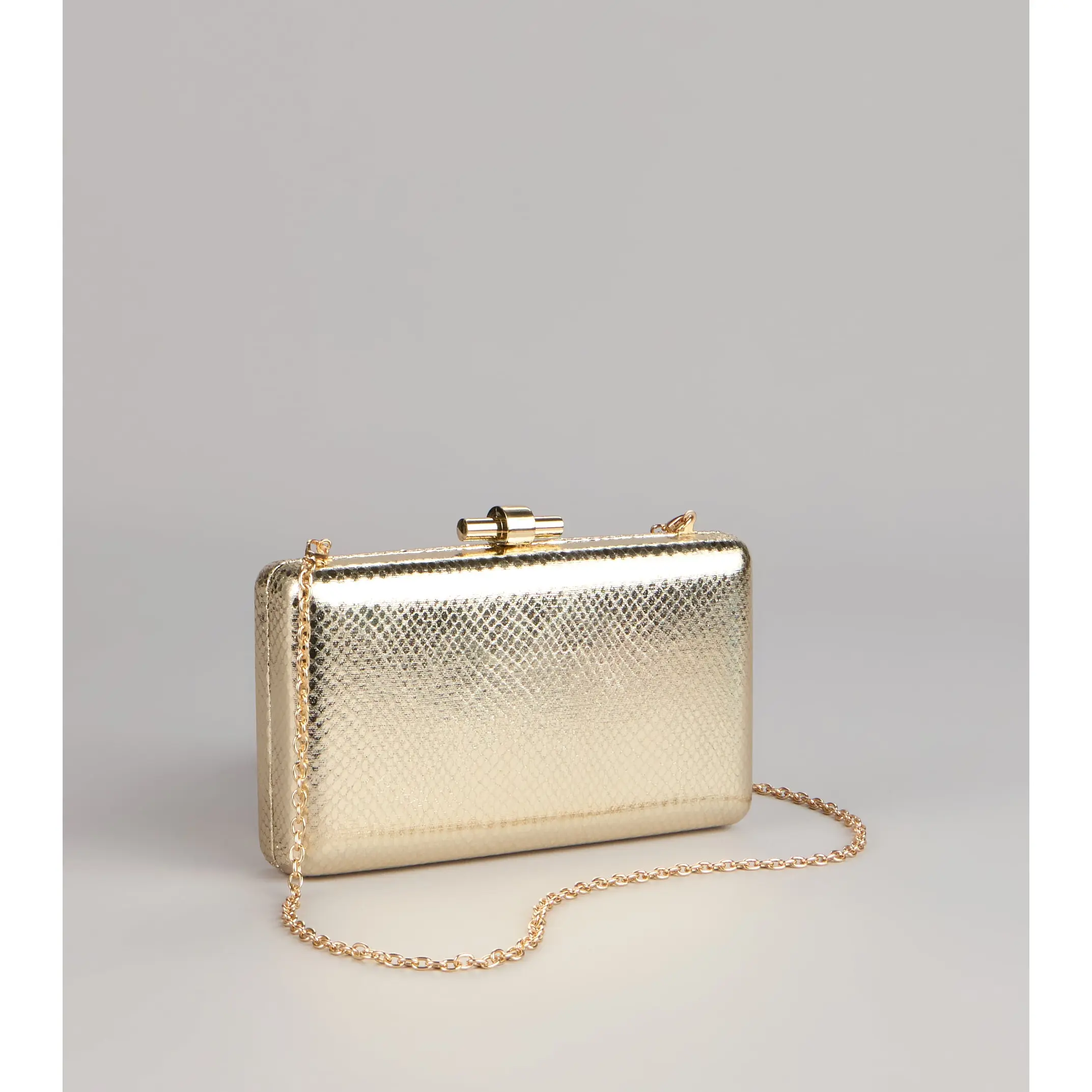 Chic Plus One Metallic Snake Clutch Chic Plus One Metallic Snake Clutch