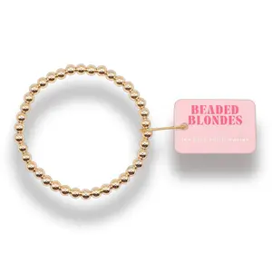 Beaded Blondes 5MM Gold Beaded Bracelet