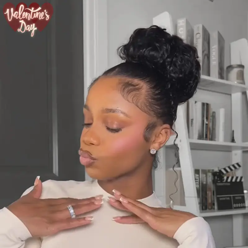 Frodio 100% Human Hair Messy Bun Hairstyle Ponytail Extension Adjustable Drawstring Ponytail TikTokShopBlackFriday #summervibes Frodio 100% Human Hair Messy Bun Hairstyle Ponytail Extension Adjustable Drawstring Ponytail TikTokShopBlackFriday #summervibes