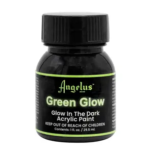 Angelus Green Glow - Glow in the Dark Acrylic Leather Paint (1 oz)