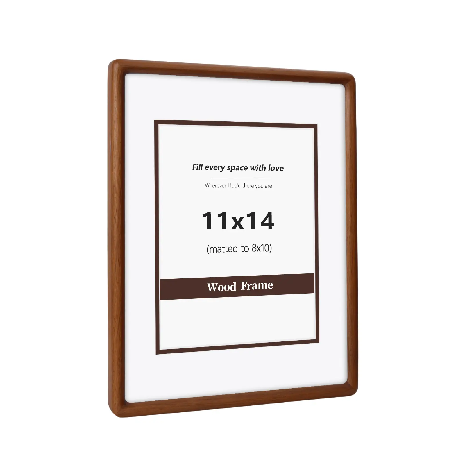 SZKYSJGS Solid Wood Picture Frames, Rounded Corner Wooden Photo Frames