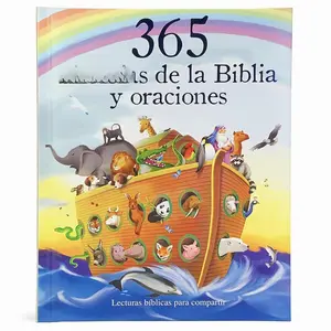 365 Historias de la Biblia y Oraciones / 365 Bible and Prayers Padded Treasury Guilded (Spanish Language), Ages 3-8 (en español) (Little Sunbeams) (Spanish Edition) Hardcover – Illustrated, February 17, 2020