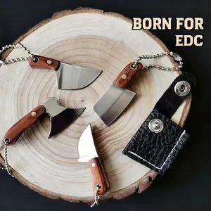 Metal Multi-Functional Tool Keychain，Portable Mini Knife Set with Sheath，EDc Knife Set-Waterproof Reusable for Outdoor Activities Travel Camping Parties & More Creative Gift