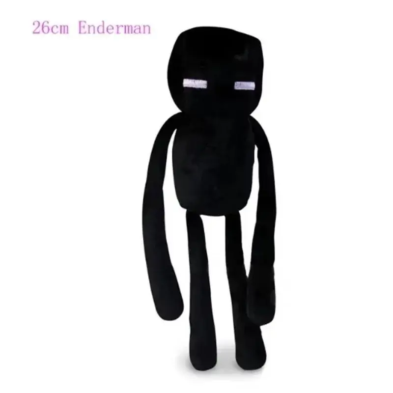 100% Brand New 26cm Enderman Plush Doll, PP Cotton Soft Stuffed Toy, Classic Novelty Gift for Children