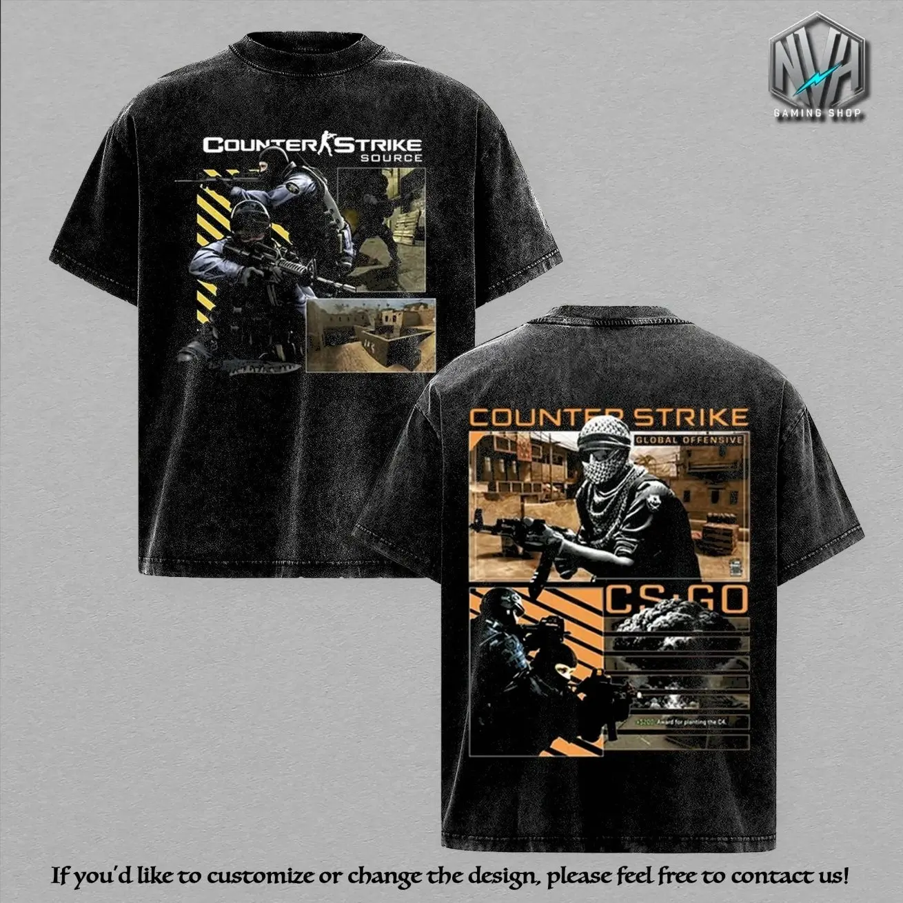 Counter-Strike CSGO Oversized Graphic Tee Men, Counter Strike Source Terrorist Counter Terrorist Graphic Tee Unisex Heavyweight, Heavyweight Cotton Unisex Shirt, Short Sleeve Top, Game Lover Shirt, Casual Streetwear Apparel, Trendy T-shirt, Menswear 4MJ