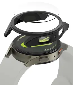 Glass+Case for Samsung Galaxy Watch 7 40mm/44mm Screen Protector Tempered Glass&Hard PC Protective Bumper Cover Accessories Set