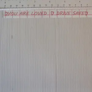 "you are loved drive safe" sticker