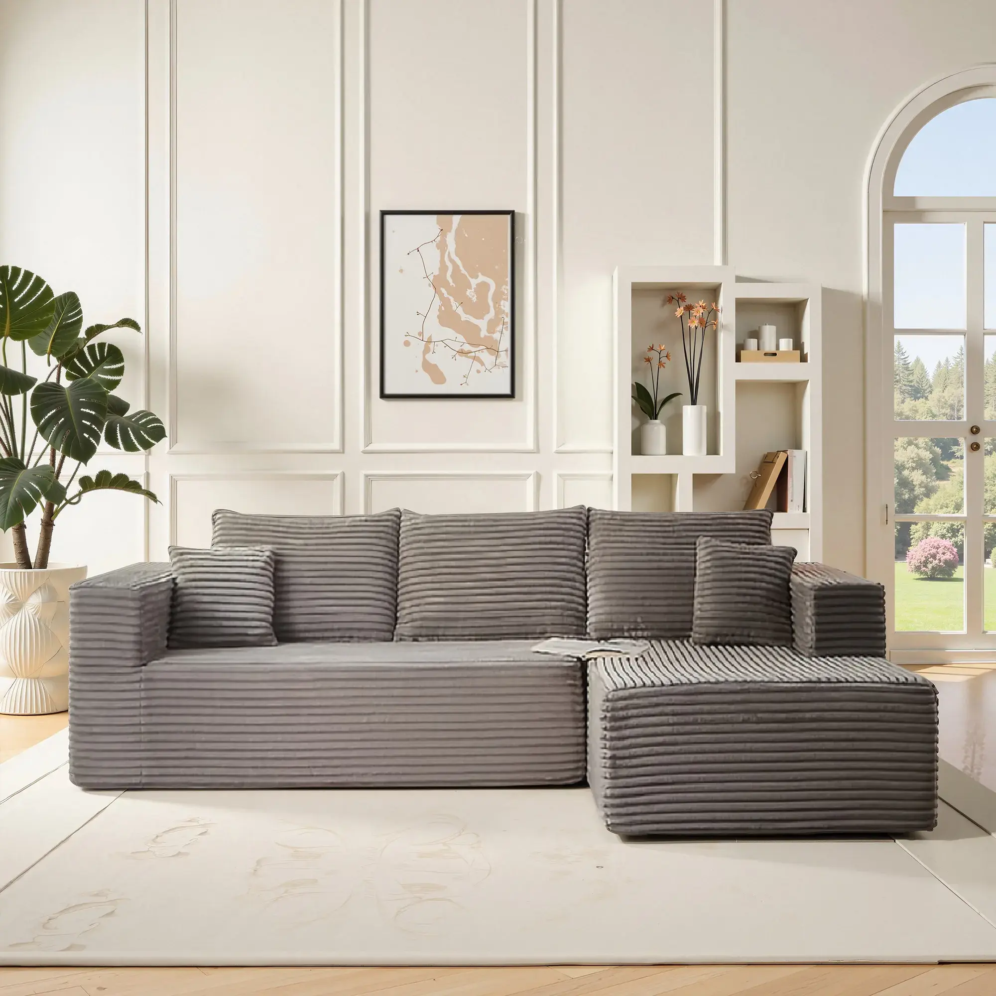 Light Brown Sofa (Right)