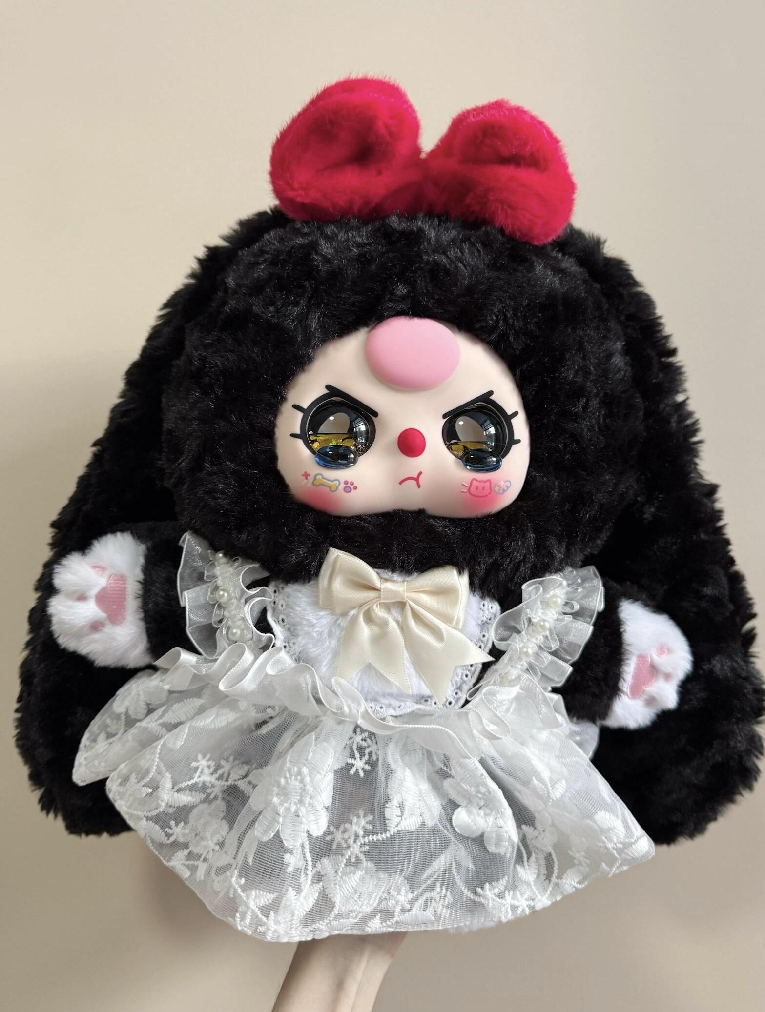 Baby Three-Sugar baby 400% V4 Plush toy doll ，Stuffed Anima，Backpack or clothing decoration，Soft Furry Collectibles，Stuffed Animal，Bunny Plush Dolls