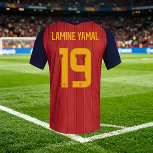 2026 Spain National Home Short-Sleeve Soccer Jersey – Breathable