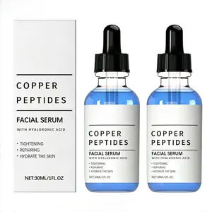 Copper Peptide Serum, Hyaluronic Acid Essence for Skin Tightening, Collagen Boosting & Deep Hydration